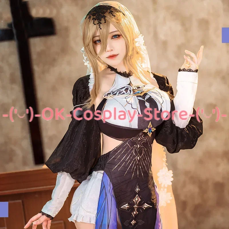 Gioco Honkai Impact 3 Aponia Costume Cosplay Donna Vestito da festa sexy Sorella Abbigliamento Uniformi di carnevale di Halloween Su misura