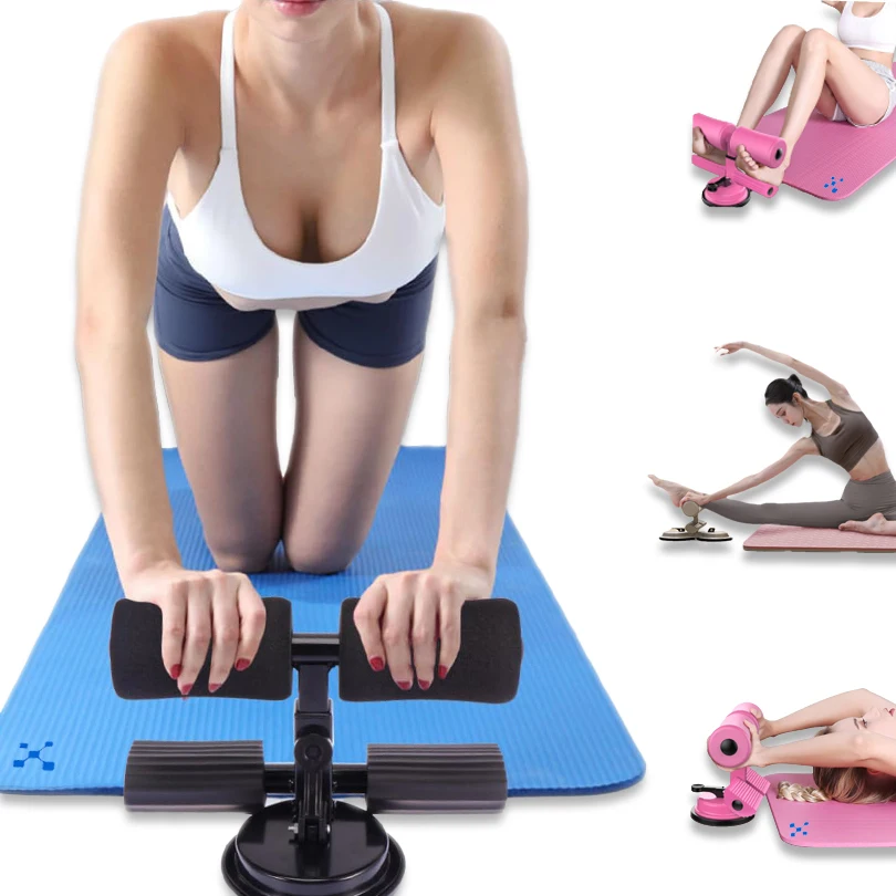 Barra para sentarse, asistente de flexiones Herramienta de fitness portátil para el hogar, máquina Ab crunch para hombres, entrenamiento de cuerpo completo, equipo de Fitness, piernas