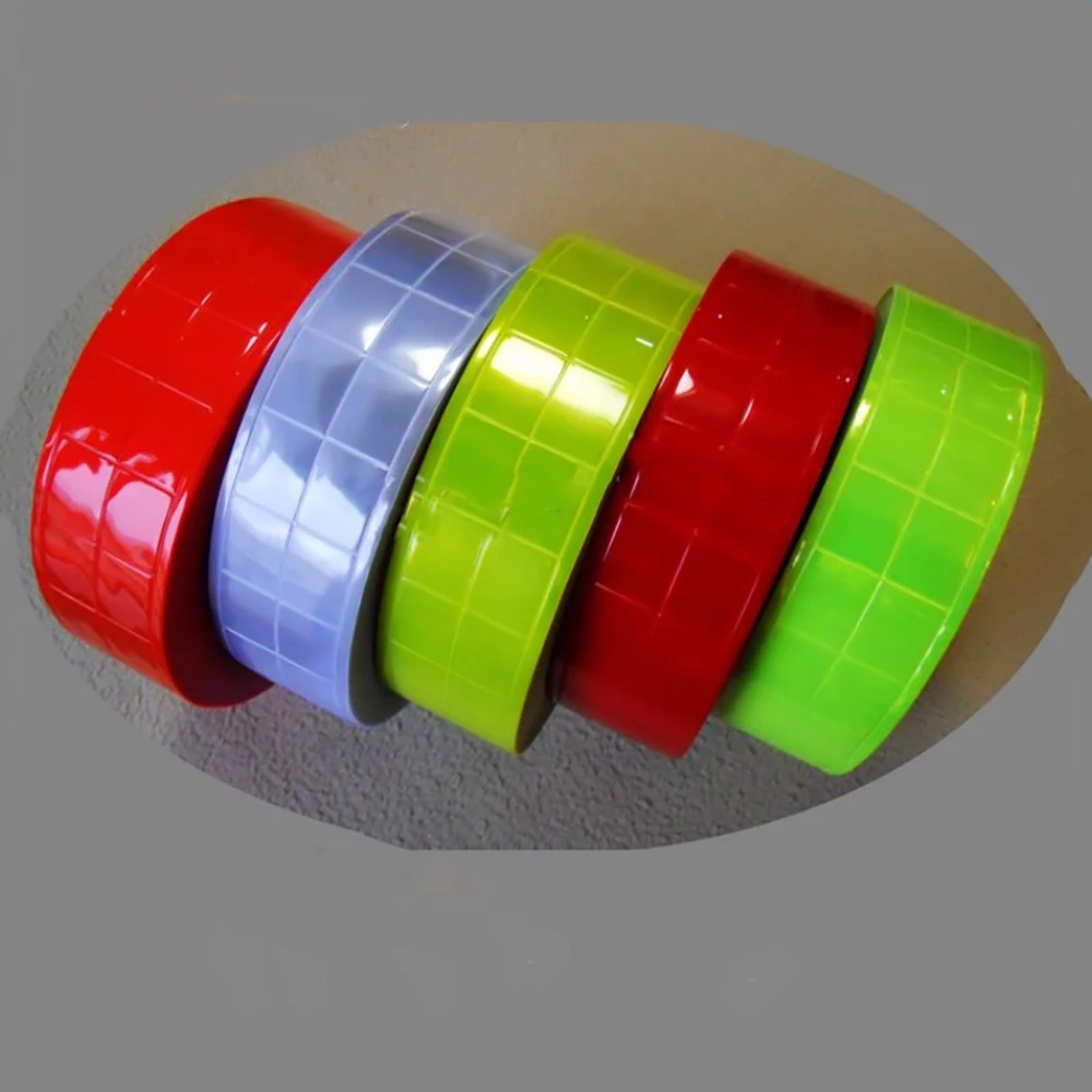 1-20 Meters 5CM High Brightness Reflective Strip PVC Night Light Sticker Vest Car Seam Reflective Safety Warning Tape Strip