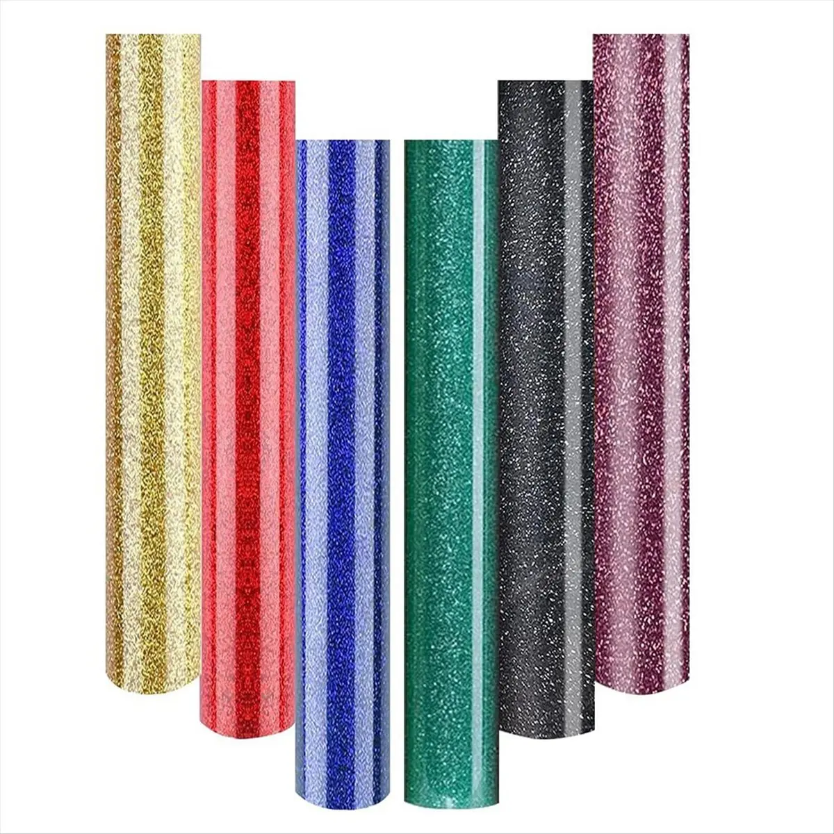 ABPP Glitter Vinyl Heat Transfer 3D, Metallic Heat Transfer Vinyl Sheets Iron On, Glitter Heat Transfer HTV Vinyl