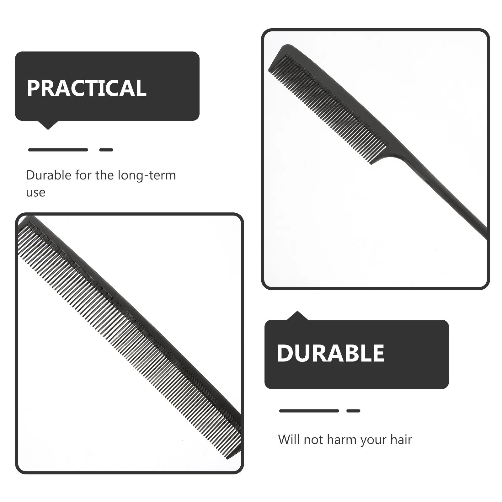 

1Set Hair Comb Set Wide Tooth Plastic Hairdressing Comb Detangling Styling Tool for Wet Dry Hair Combs for Women