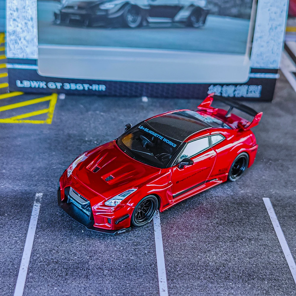 

PM 1:64 scale red LBWK GTR R35 35GT-RR alloy car model