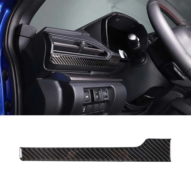 

For 2021-2023 Subaru WRX soft carbon fiber car left air vent lower panel sticker car decoration protection accessories