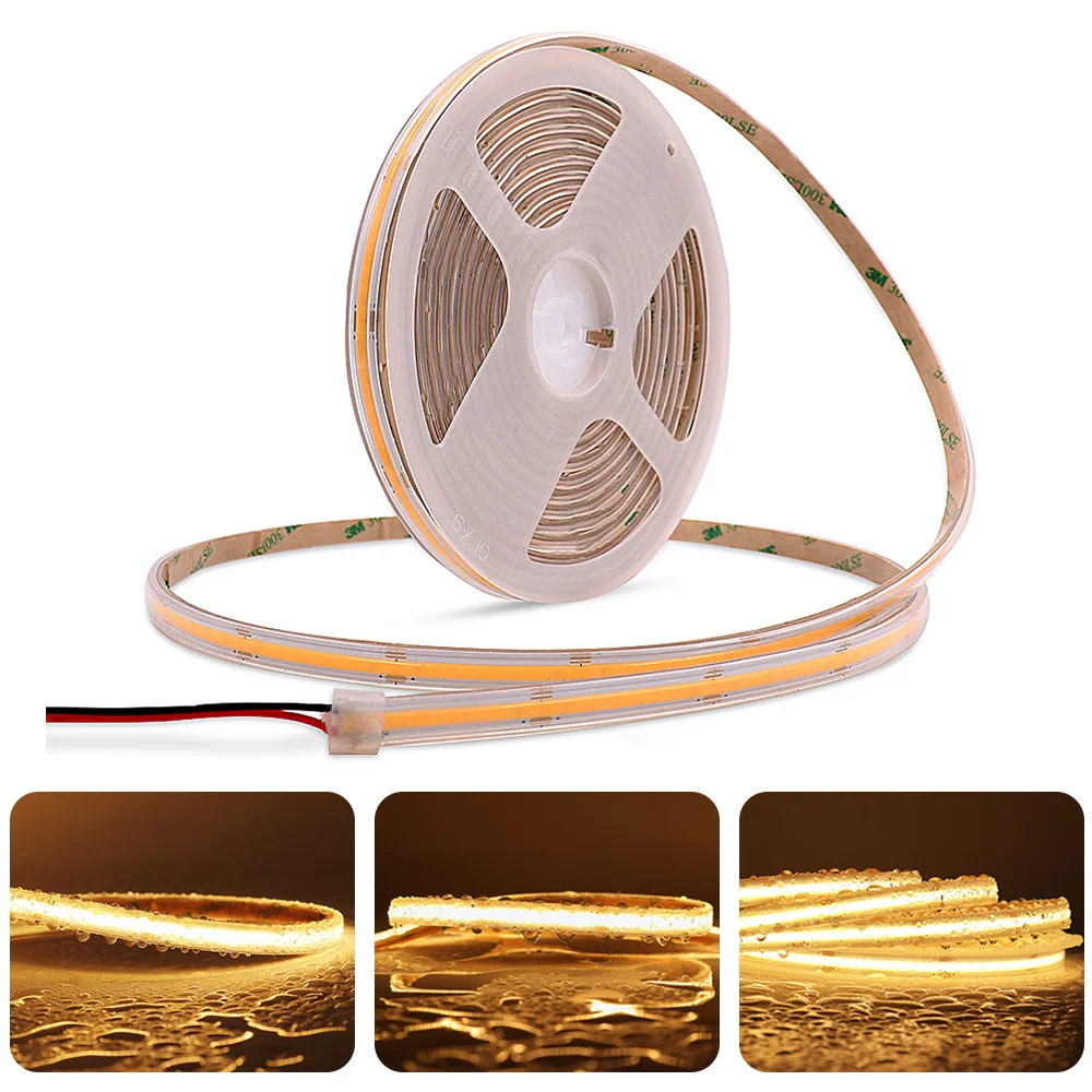 IP68 Waterproof LED Strip Lights Flexible LED Tape 12V 24V IP68 Warm/Natural/Cold White LED Ribbon for Outdoor Garden Decor
