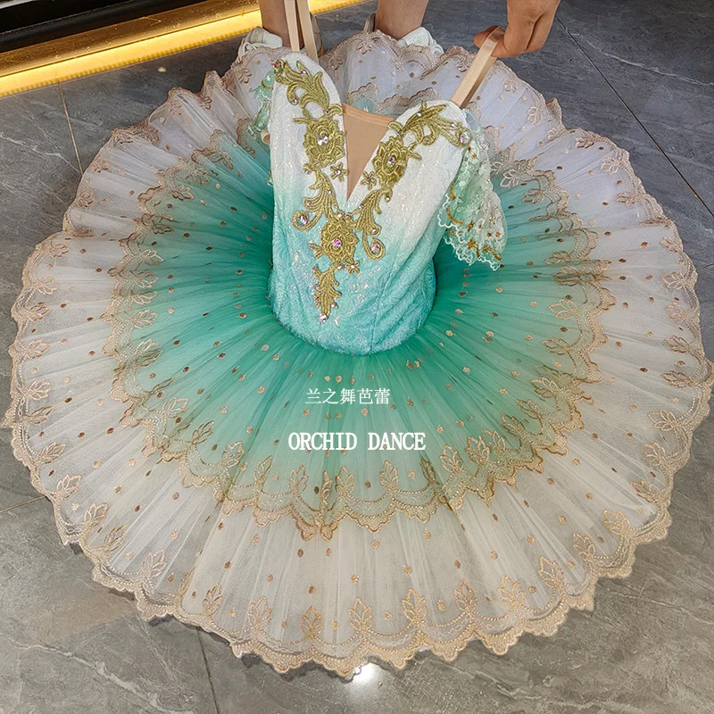 전문 고품질 사용자 정의 크기 7 레이어 어린이 소녀 여성 성인 성능 착용 해군 버드 발레 투투 의상