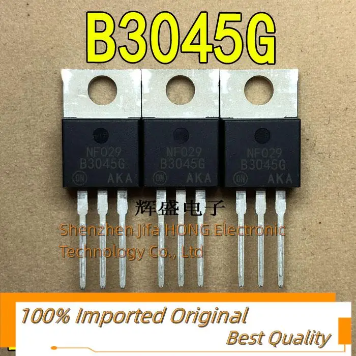 10PCS/Lot B3045G MBR3045 MBR3045CT TO-220 30A 45V Best QualityReally Stock Original