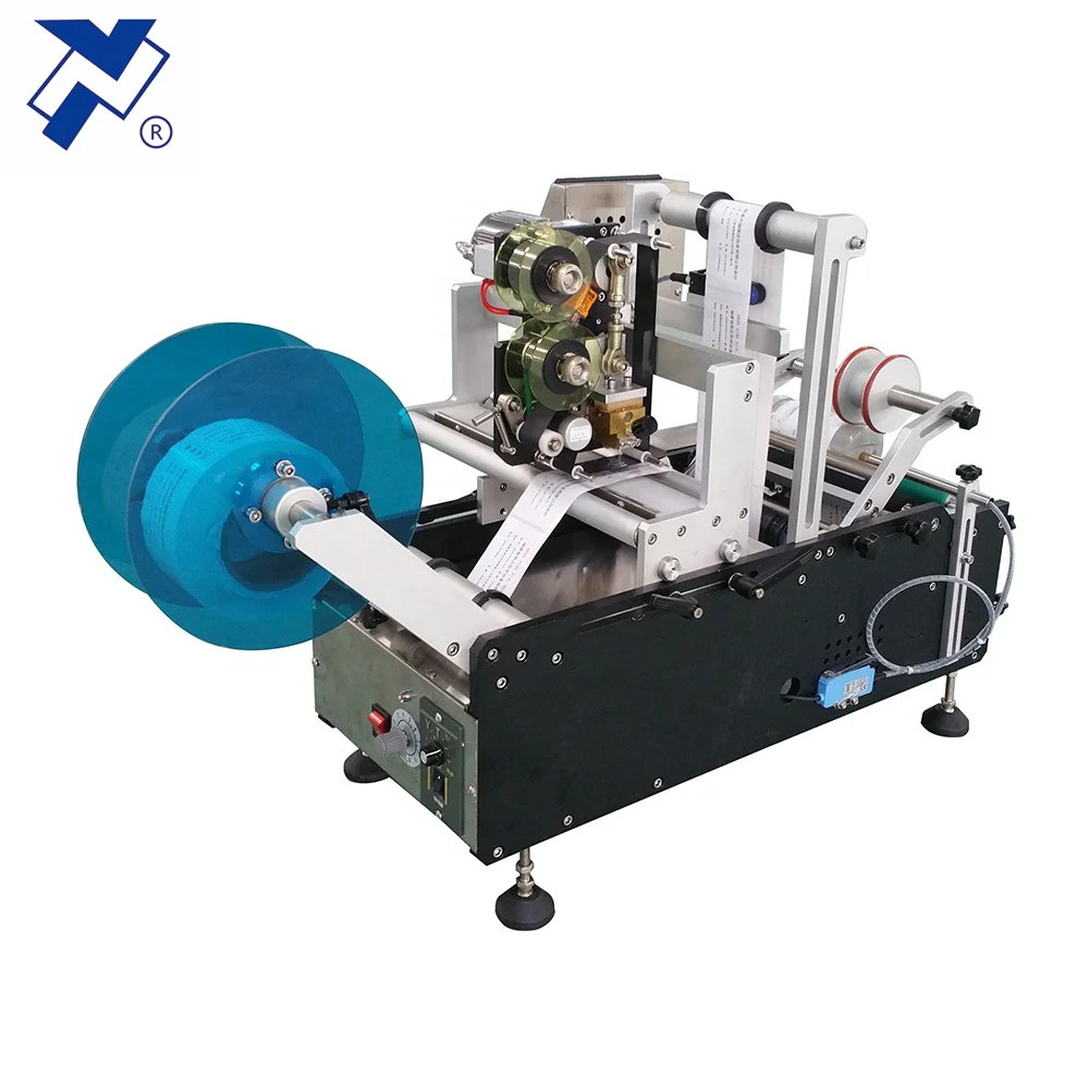 NY-824 Double Sided Round Bottle Labeling Machine With Date Printer