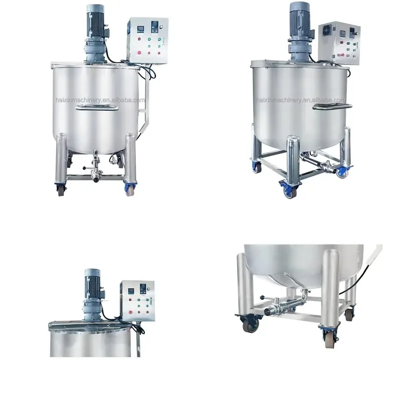 High Quality Vacuum Homogenizing Emulsifier Machine 100L 500L 1000L Cream Homogenizer Mixer Emulsifier