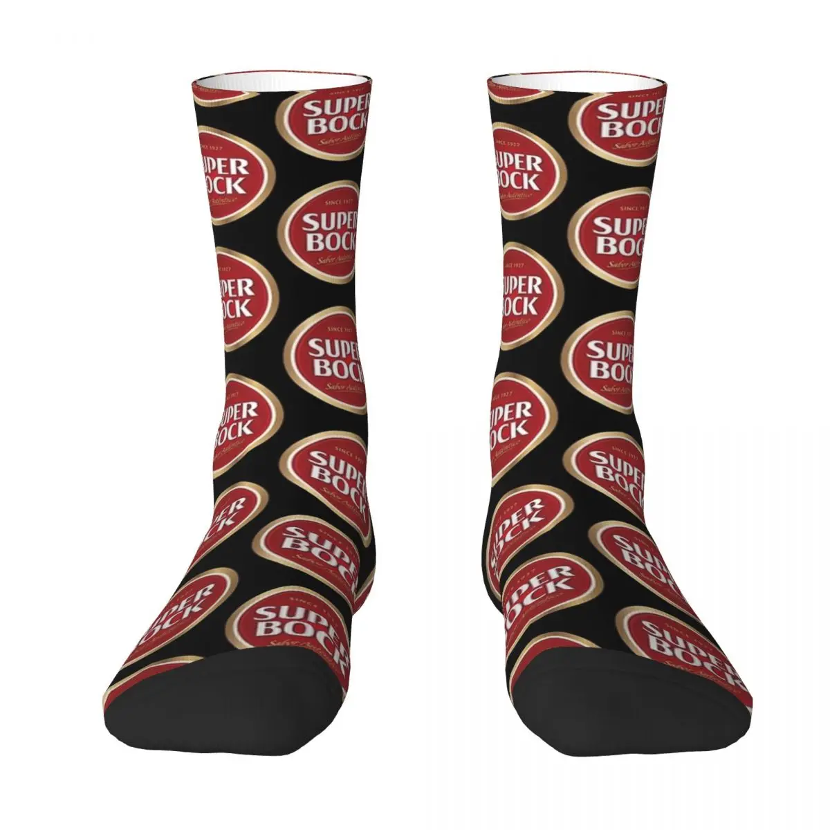 Super Bock Socks Autumn Portuguese Beer Stockings Trendy Men High Quality Socks Graphic Outdoor Non Skid Socks