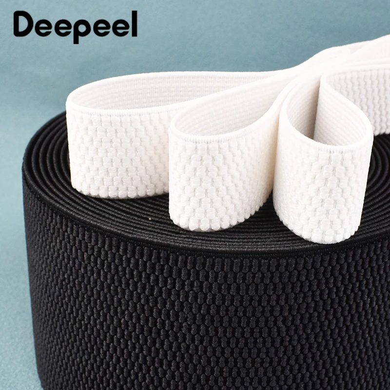 

5M 25-100mm Corn-textured Rubber Bands for Waistband Sewing Elastic Band Sport Clothes Belt Sling Stretch Tape DIY Accessories