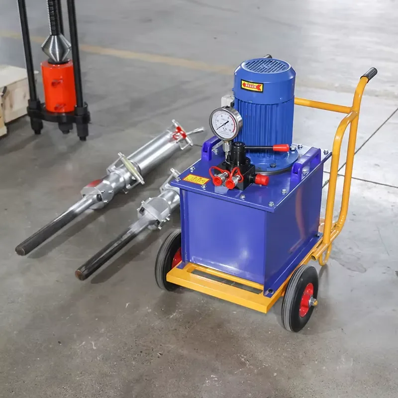 Hydraulic Rock Splitter Electric/Diesel Pump Stone Concrete Quarry Demolition Machine
