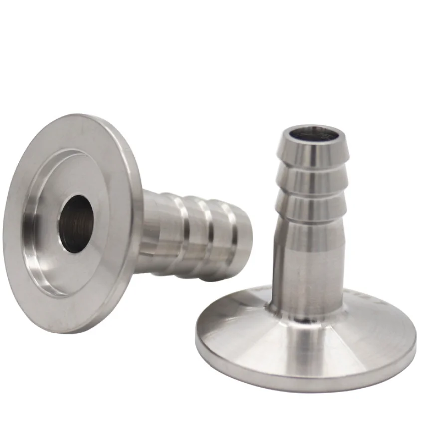KF16 KF25 KF40 KF50 304 Stainless Steel KF Vacuum Pipe Fitting Flange Connector 6 8 9 10 13 16 20 25 40 50 Hose Barb OD