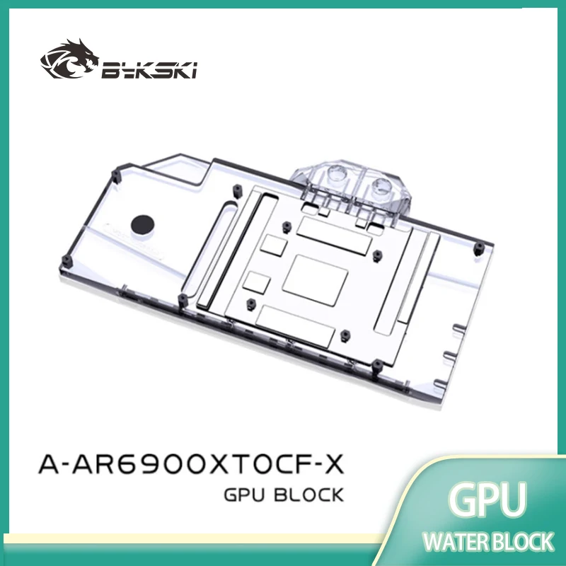 Bykski A-AR6900XTOCF-X GPU Water Block for ASROCK Radeon 6900XT OC Formula 16G Graphics Card Chrome-plated Red Copper Process