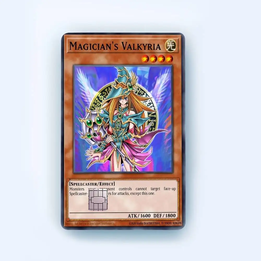 لعبة Y-yu G-gi Oh غطاء جلدي مقاوم للماء لبطاقة الائتمان، ملصقات بطاقة الخصم الأمامية لتمرير حافلة البنك