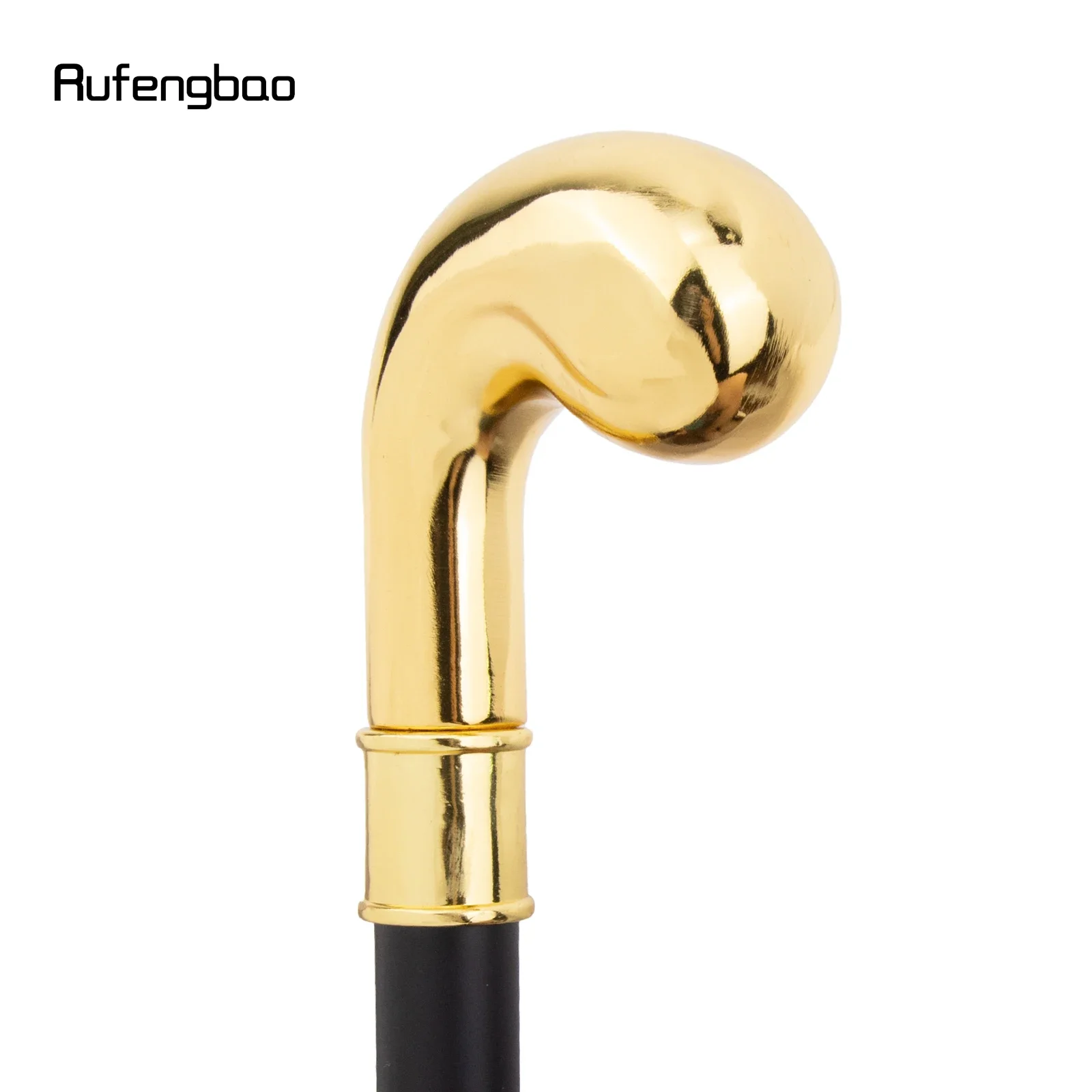 Gouden Hanger Mode Wandelstok Riet Elegante Mode Riet Cosplay Legering Crosier Vintage Stok 94cm Prestaties Podium Riet