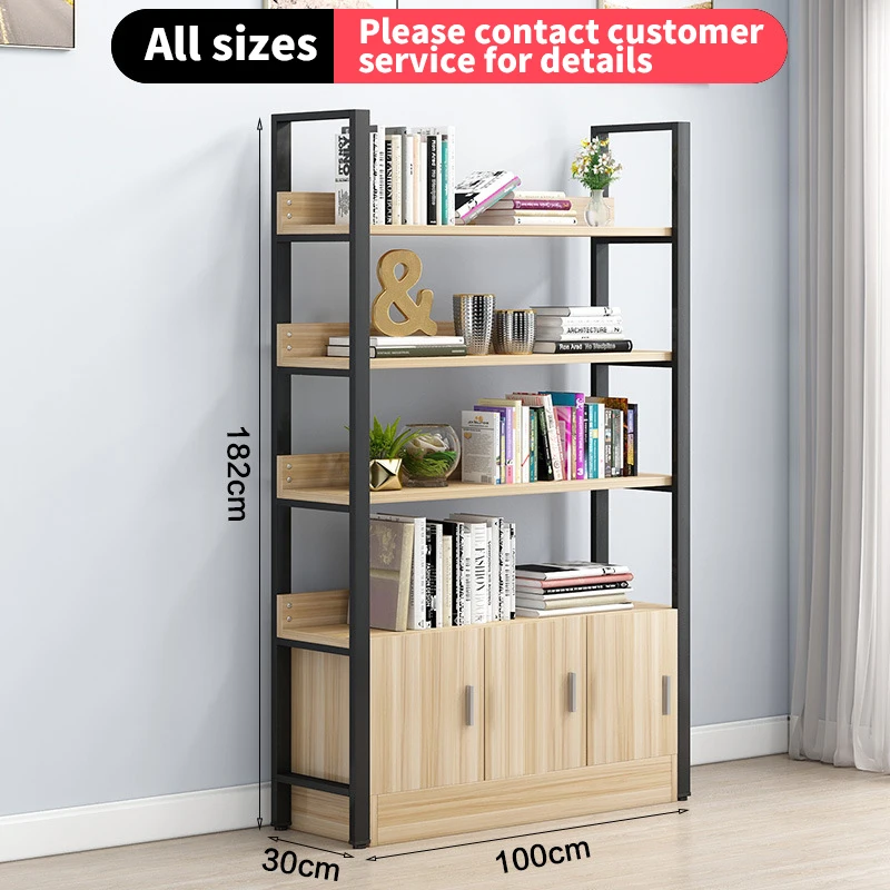 Custom.Custom Multi-Layer Display Rack Wooden Bookshelf for Living Room Floor-Standing Storage Cabinet Supermarket Shop Furnitur