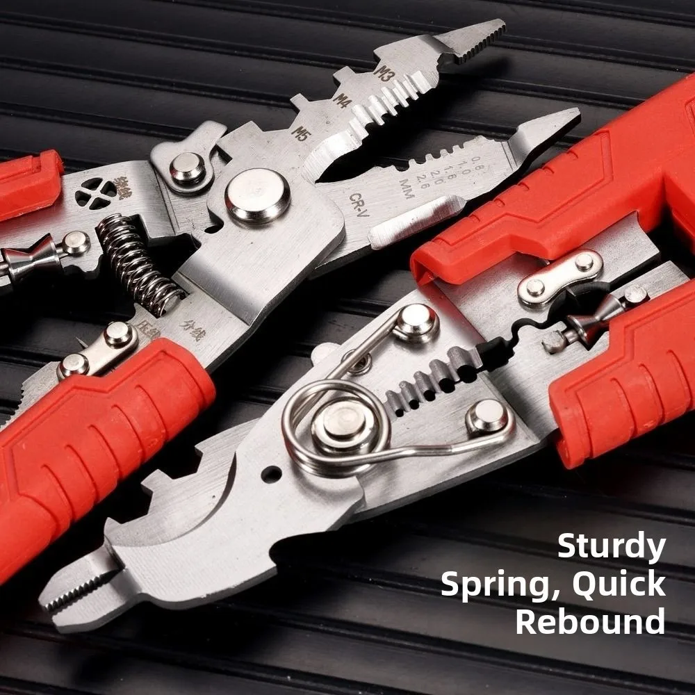 

Durable Multi-function Wire Stripper Electricians Voltage Testing Handheld Crimping Pliers Electrician Pliers