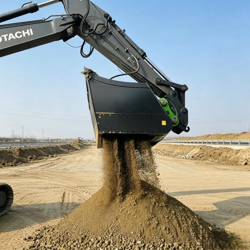 Screening Crushing Separating Bucket Crusher Attachment for 25T Excavators High Force for Large-scale Mining Projects Custom