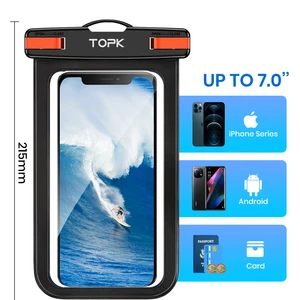 Bolsa de telefone impermeável com cordão, caixa de telefone universal IPX8, saco seco para iPhone Samsung até 7,0 10 principais vendas capa para iphone com cordinha - №9