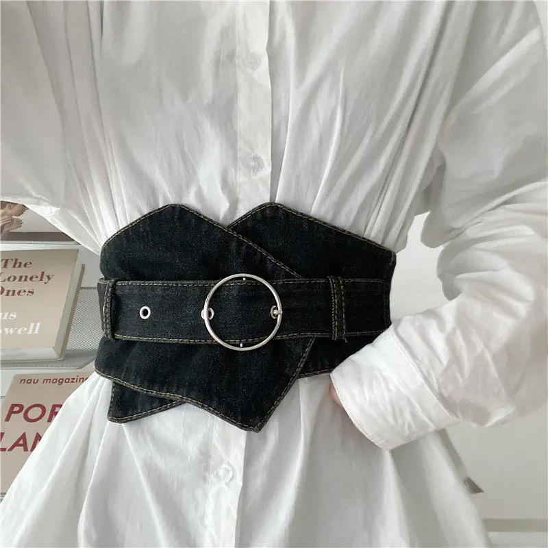 chic-irregular-denim-wide-waist-corset-belt-for-women-simple-versatile-decorative-waistband-for-matching-dress-shirt-outerwear