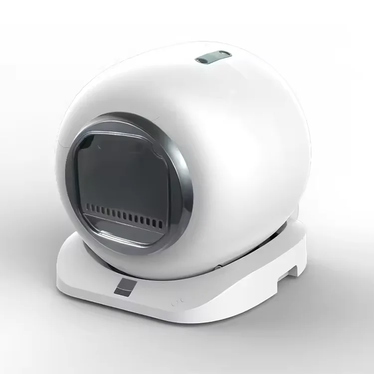 Large Capacity 65L Automatic Smart Silver Ion Eco-friendly Stainless Steel Cat Litter Box Quadrate Shape Accessory