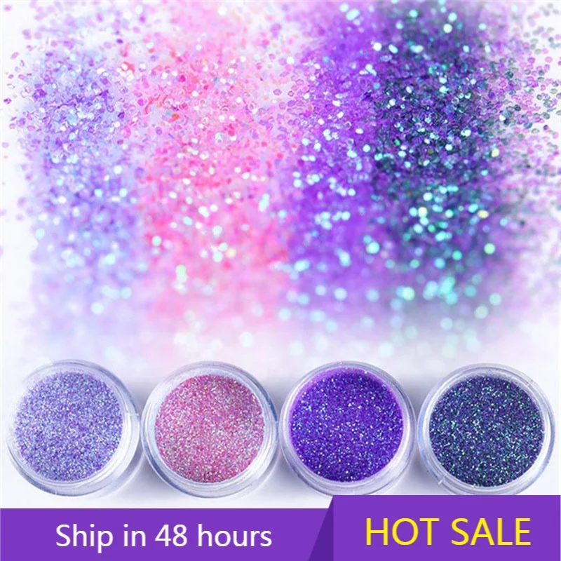 

YTYIN Colorful Glitter Powder for Nail Polish / Non-toxic Eco-friendly Glitter