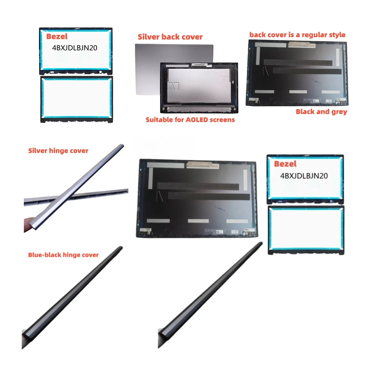 lcd capa traseira caso escudo tampa superior lcd moldura capa para vivobook pro15 m3500q k3500p x3500q 2021Model dobradiça capa