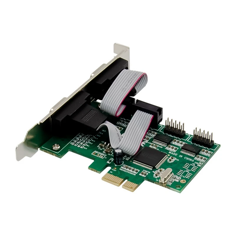 Scheda di espansione ST311 Pcie X1 CH384L 4 s1p industriale RS232 + LTP controllo multifunzione conveniente scheda di espansione parti del Computer