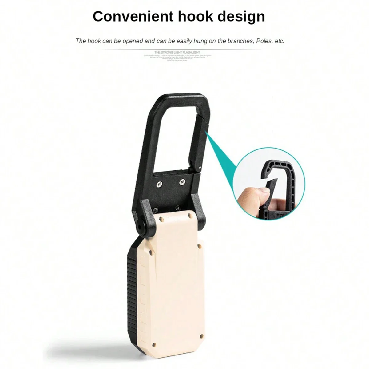 COB Work Light USB Rechargeable LED Flashlight Portable Magnetic Lantern Camping Light Type-C Power Bank Function Lamp