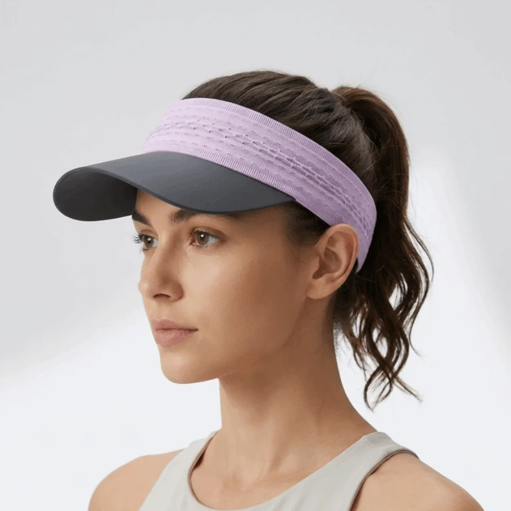 Multicolor Hairband Sun Hats UV Protection Sweat-absorbing Sun Visor Empty Top Breathable UV Protection Cap Sun Protection