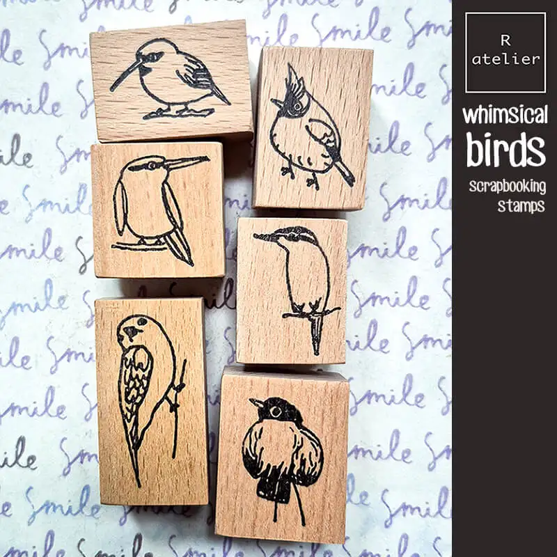 Cute Birds Wooden Stamp for Scrapbooking Journaling Diary Decoration DIY Card Making Bird Themed Creative Craft Supplies