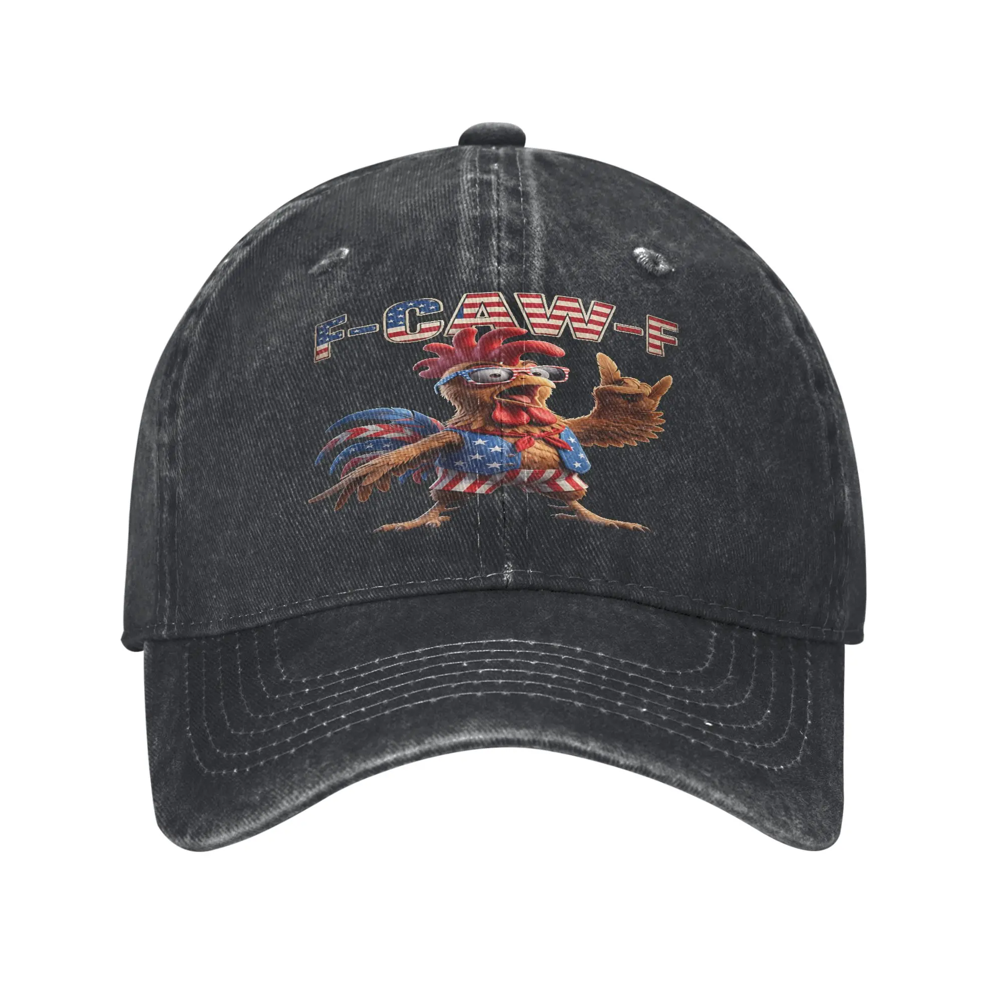 Coq Drapeau Americain 4 Juillet Chicken Humour Cap  Leisure Baseball Cap Hats Visor Protection Snapback Cotton tops gorras