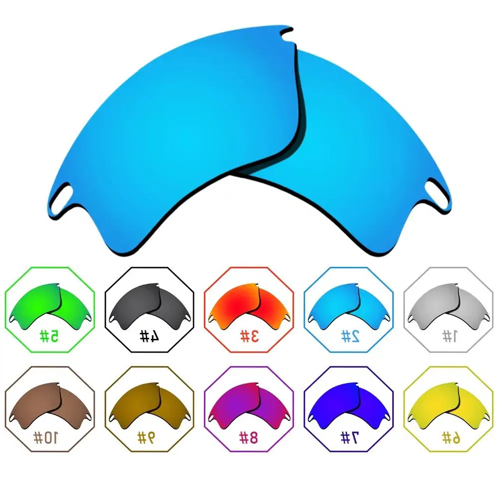 Polarized Replacement Lenses for-Oakley Fast Jacket XL Mirrored Coating - Many Colors Anti-reflective Anti-water Anti-scratch