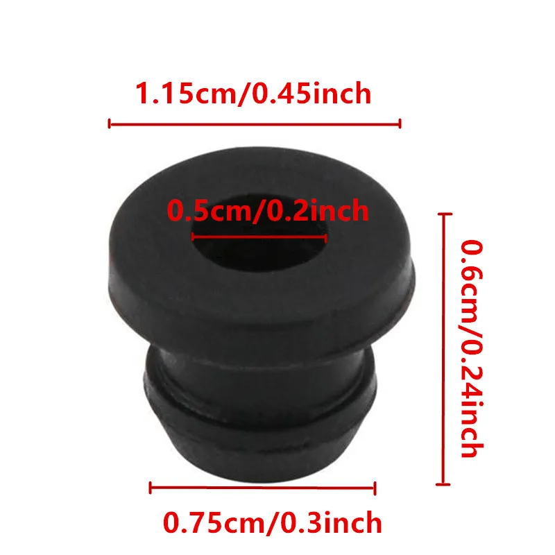 5/10Pcs Black Effective Reduce Scratches Heat Resistant RV Stove Grommet RV Car accessories