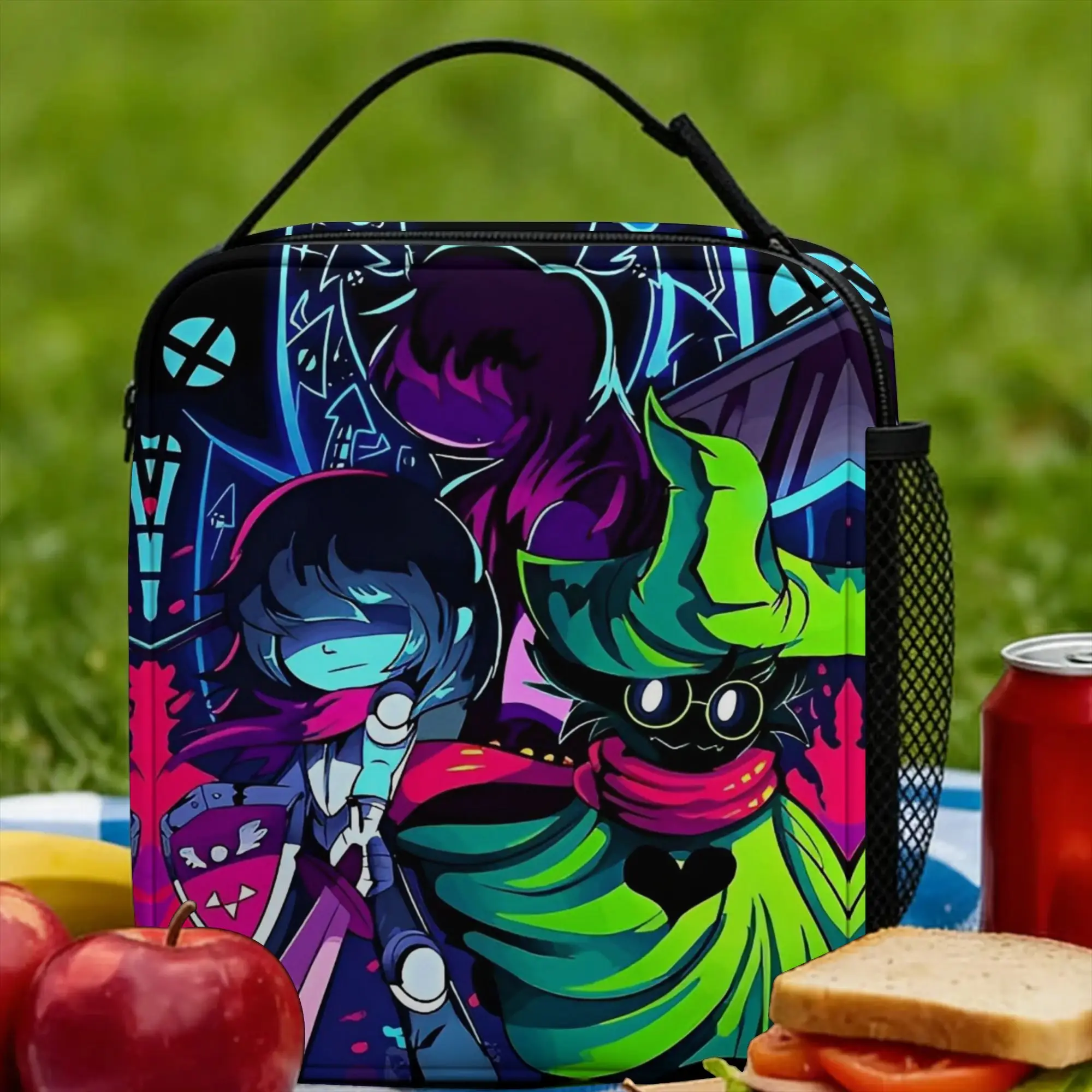 Deltarunes Insulated Lunch Bags Leakproof Role-Playing Video Game Reusable Thermal Bag Tote Lunch Box Work  Travel Food Bag