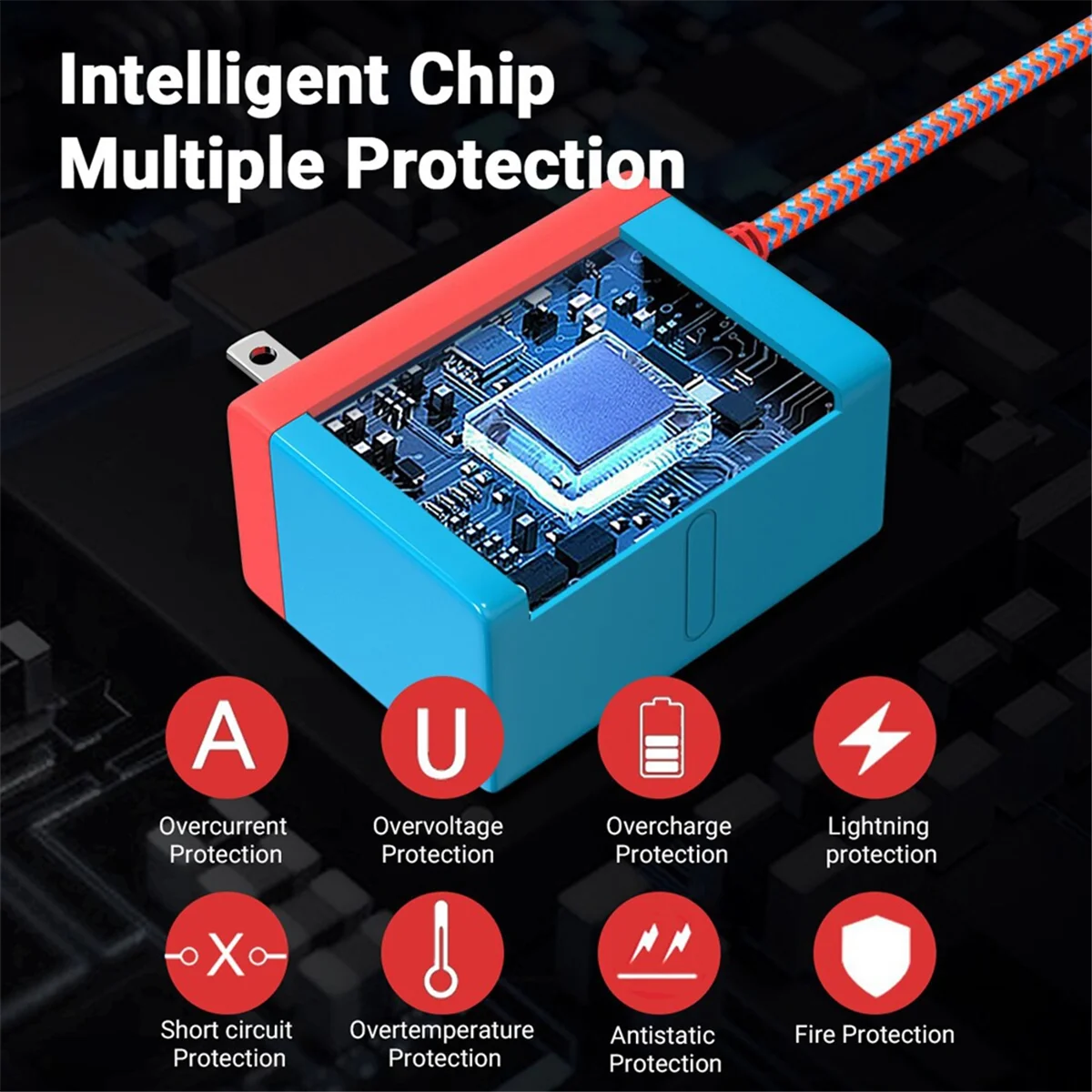 شاحن سريع من النوع C لمفتاح نينينيندو ، محول تيار متردد ، 15 فولت ، مزود طاقة 2.6A ، قابس OLED US ، 39 واط