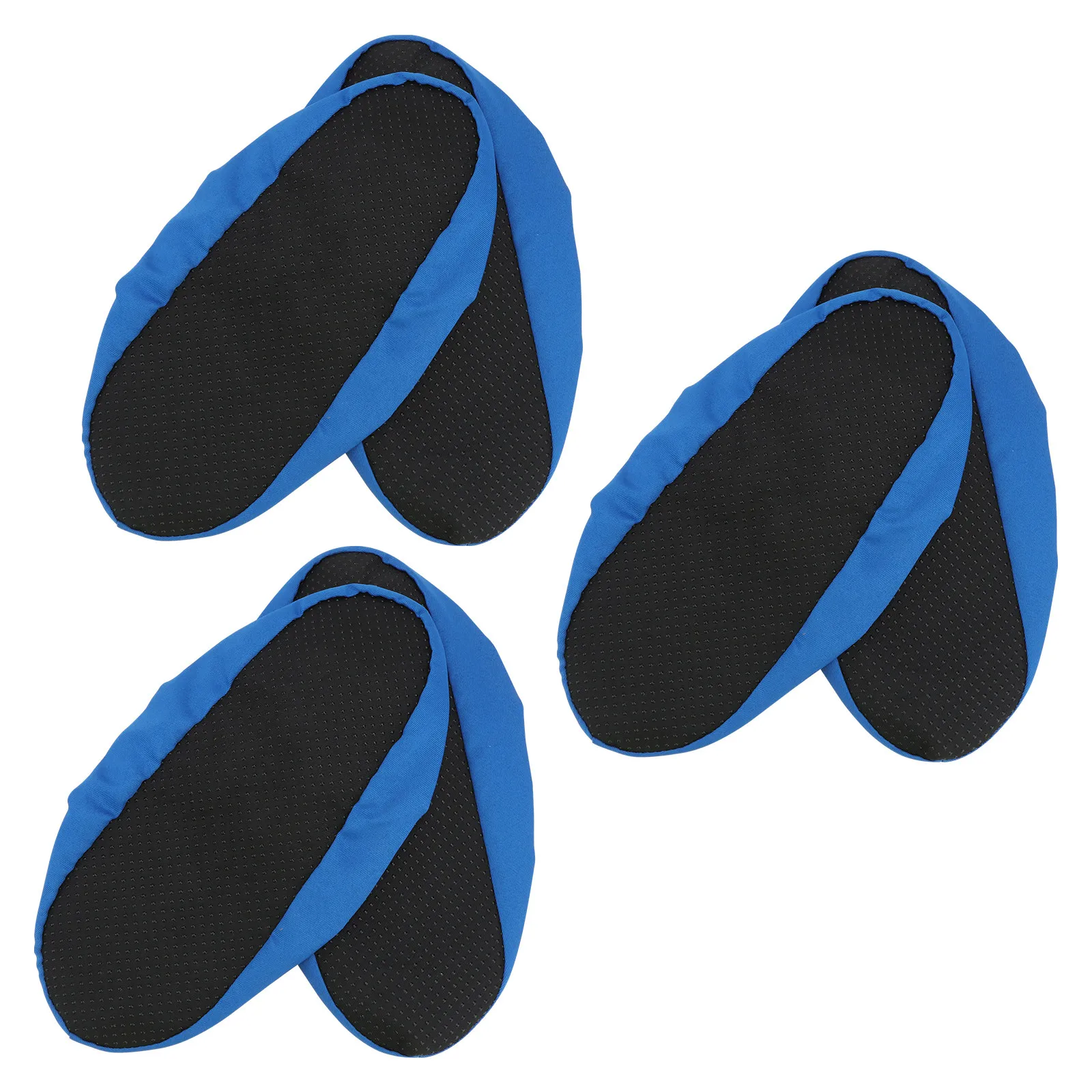3Pairs Heavy-Duty Washable Shoe Covers Non-Slip Dustproof Breathable Floor-Safe Indoor Shoe Covers for Home Workshop Cleanroom