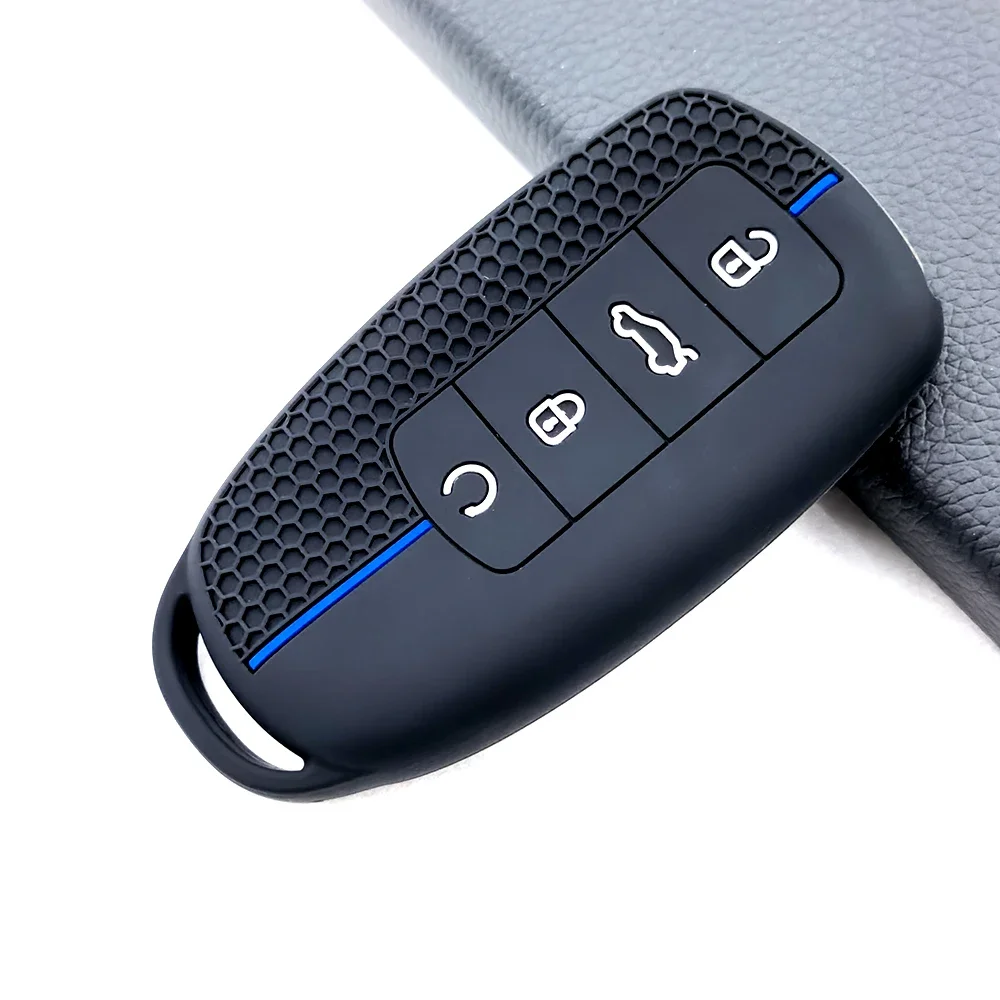 Car Silicone Remote Key Case Cover Fob Shell for Chery Omoda 5 C5 Tigo 7 8 Pro Max Tigo 7 8 Plus Arrizo 5 Plus Accessories