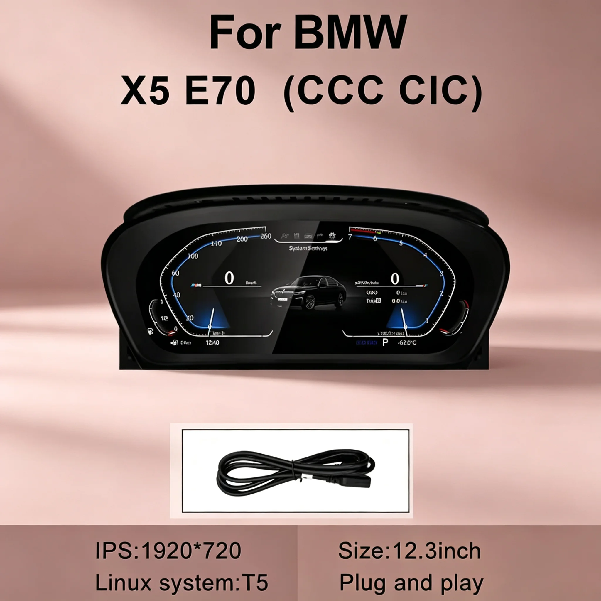 11 Inch LCD Instrument Cluster For BMW 1/2/3/4/5/6/7 Seires X1/X2/X3/X4/X5/X6 Series CARPLAY Car GPS Navigation GPS Navi Radio