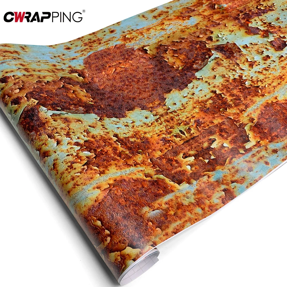 Filme de vinil adesivo ferrugem camuflagem filme impermeável papel de vinil automotivo para acessórios de ajuste de carro suprimentos filmes de corpo de carro