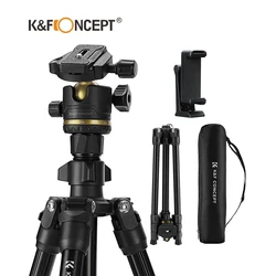 K&F Concept KA234A3 70.07 Inch Camera Tripod Portable Aluminum Travel Tripod with BH-36 360 Degree Panorama Ball Head for DSLR