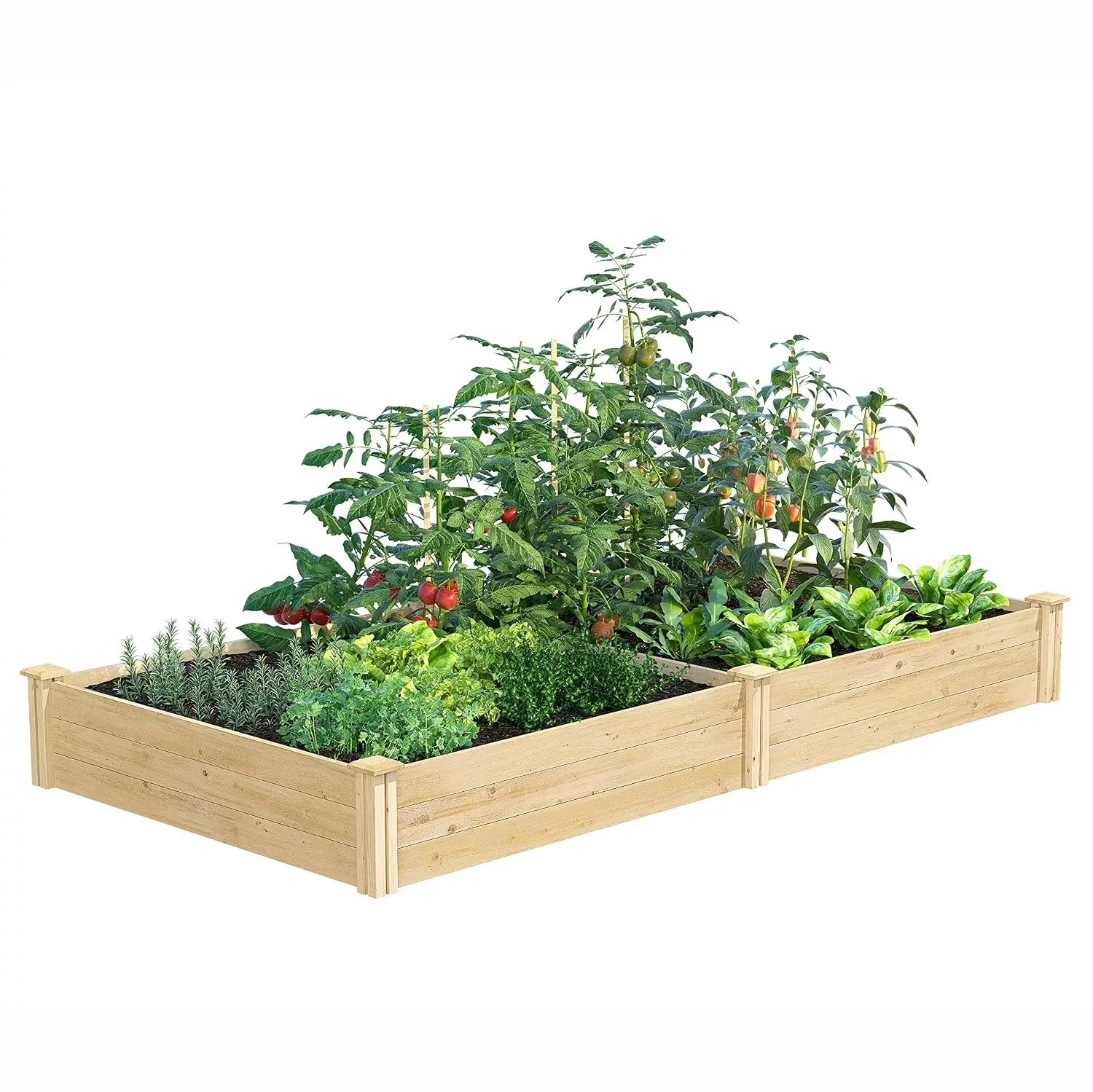 Classic Cedar Raised Garden Bed, 4' x 8' x 10.5