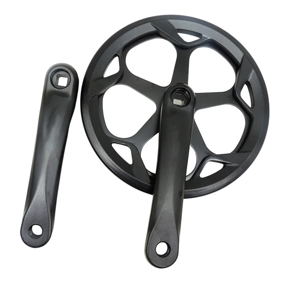 

Single Speed Bike Crankset 52T Chainring 170mm Crank Arm Alloy 6061 Square Hole Design for Electric Road and Mountain Bikes