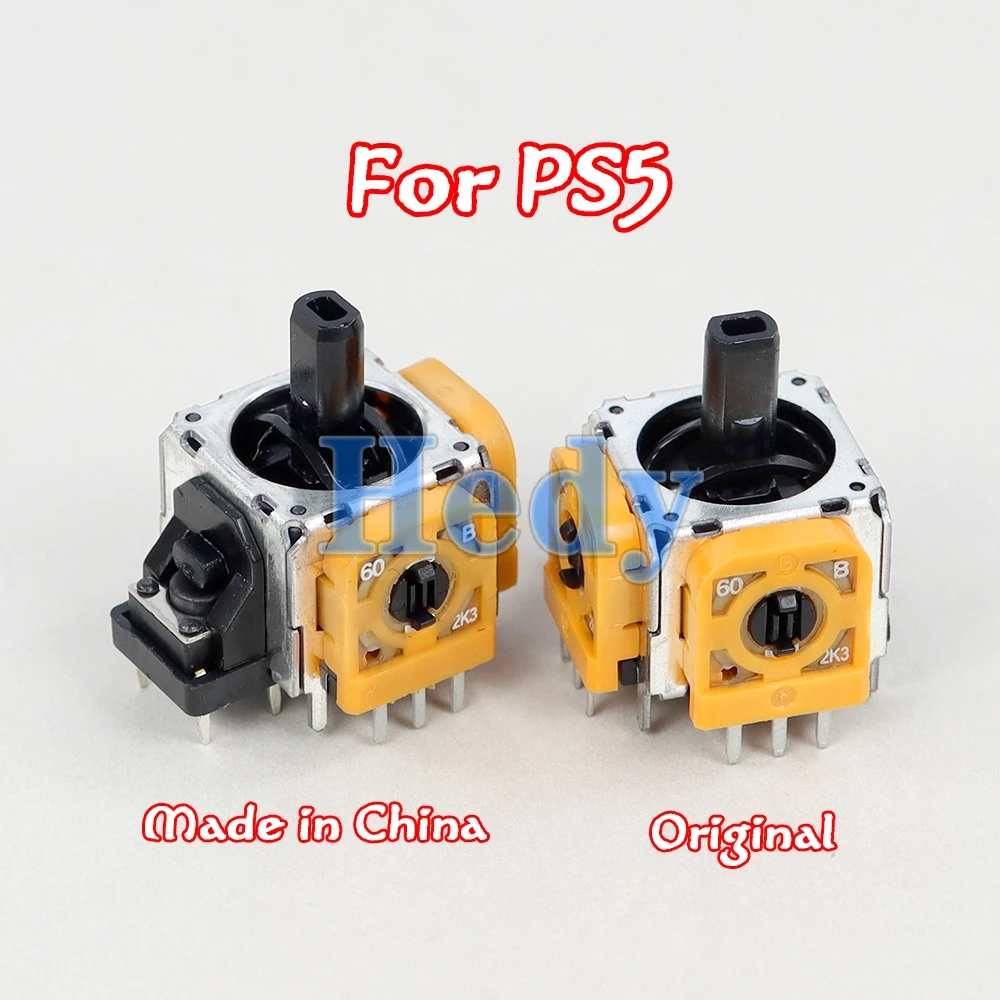 100PCS Yellow 3D Analog For Playstation 5 Controller Joystick Sensor Module Potentiometers For PS5 2.3K