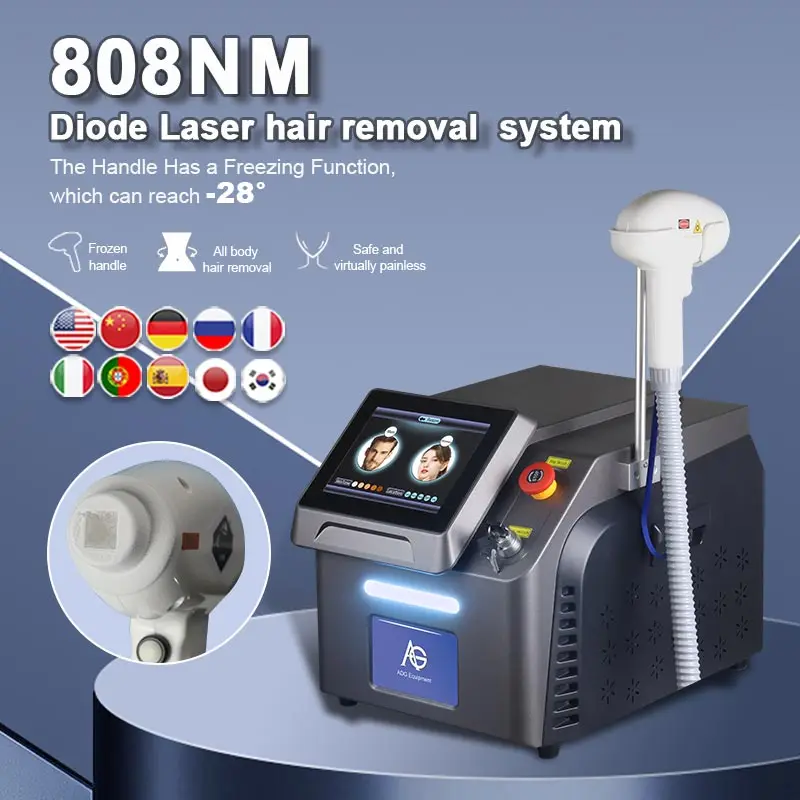 2023 Effective And Professional Painless Laser Portable Triple Wavelength 808nm 755nm 1064nm Hair Removal Salon Machine