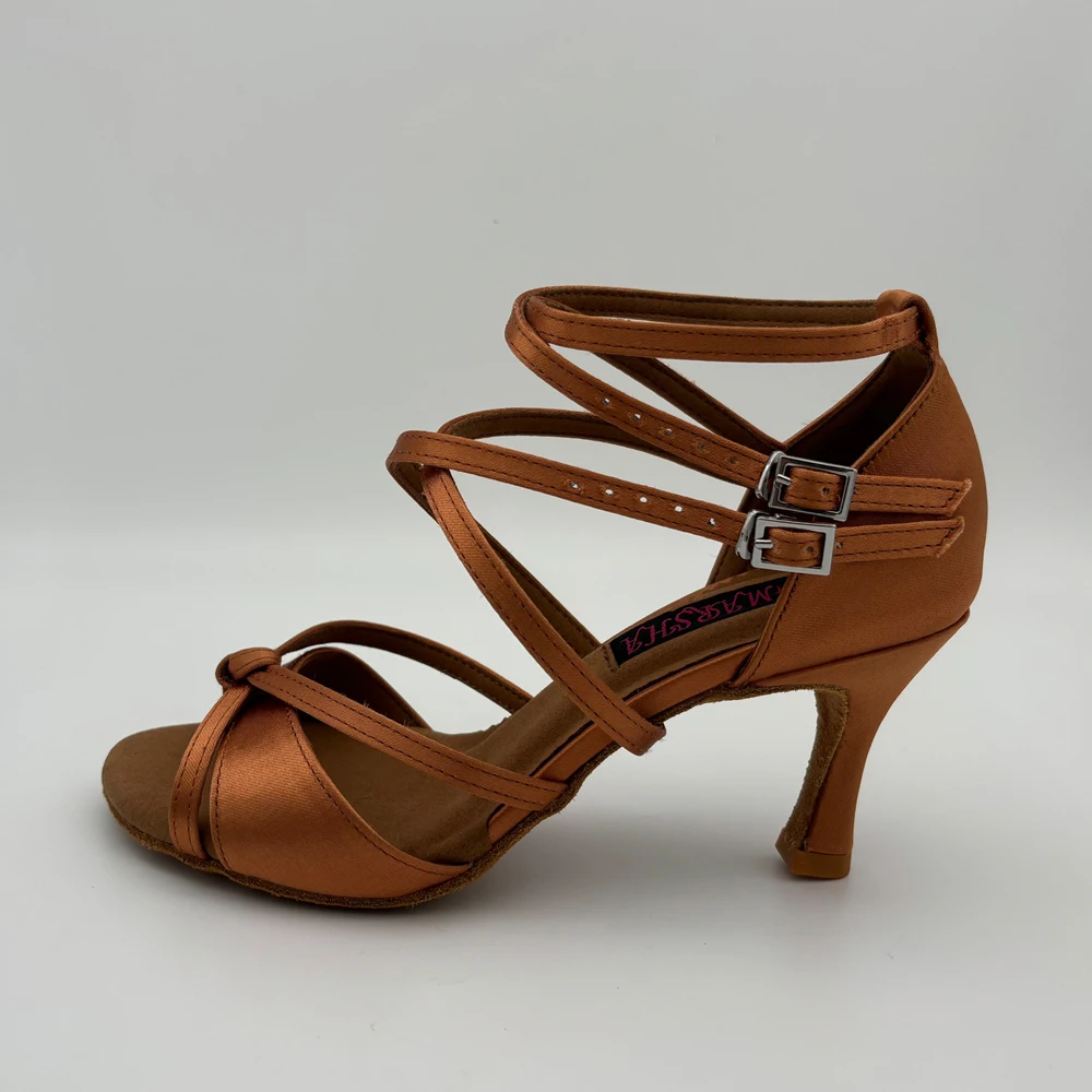 High heel Elegant Latin Dance Shoes For women Salsa shoes dropshipping comfortable latin shoes MS6209DTN low heel available