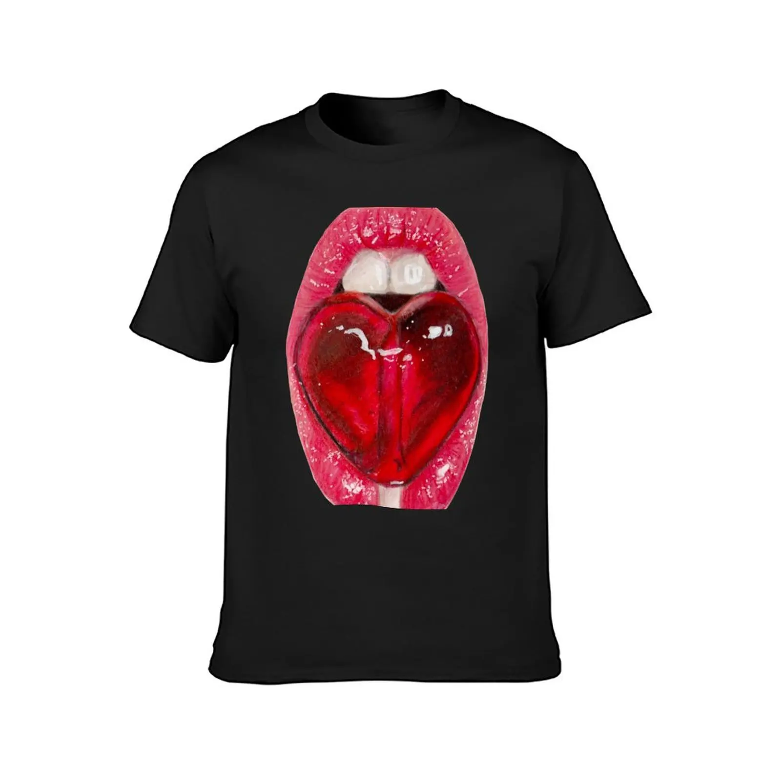 lips T-Shirt graphics summer clothes funnys new edition men t shirt