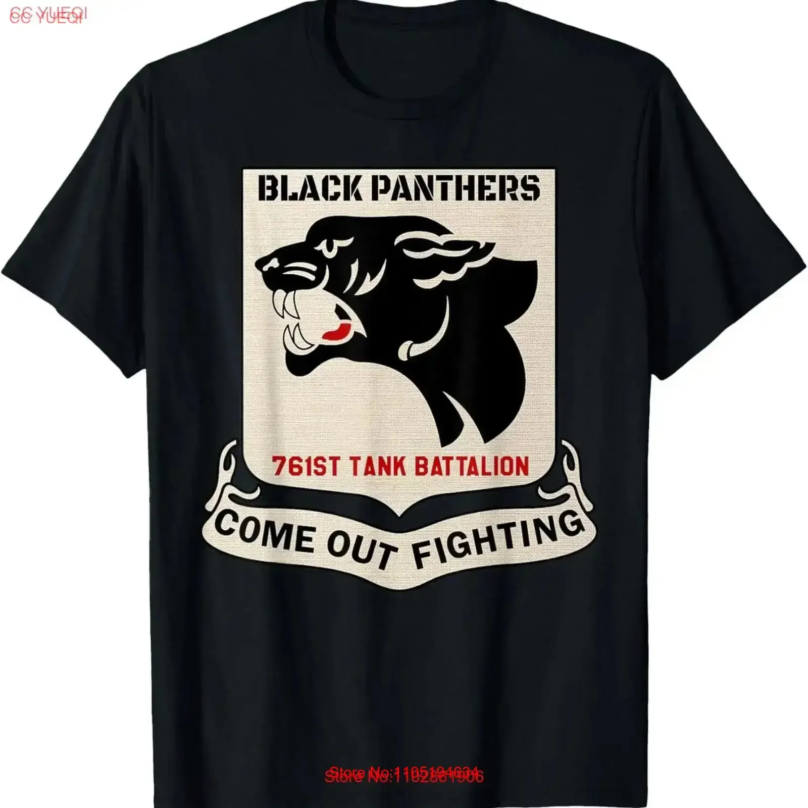 NEW LIMITED WW2 USA 761st Tank Battalion African American Black Panthers T Shirt vintage Washed Soft Breathable