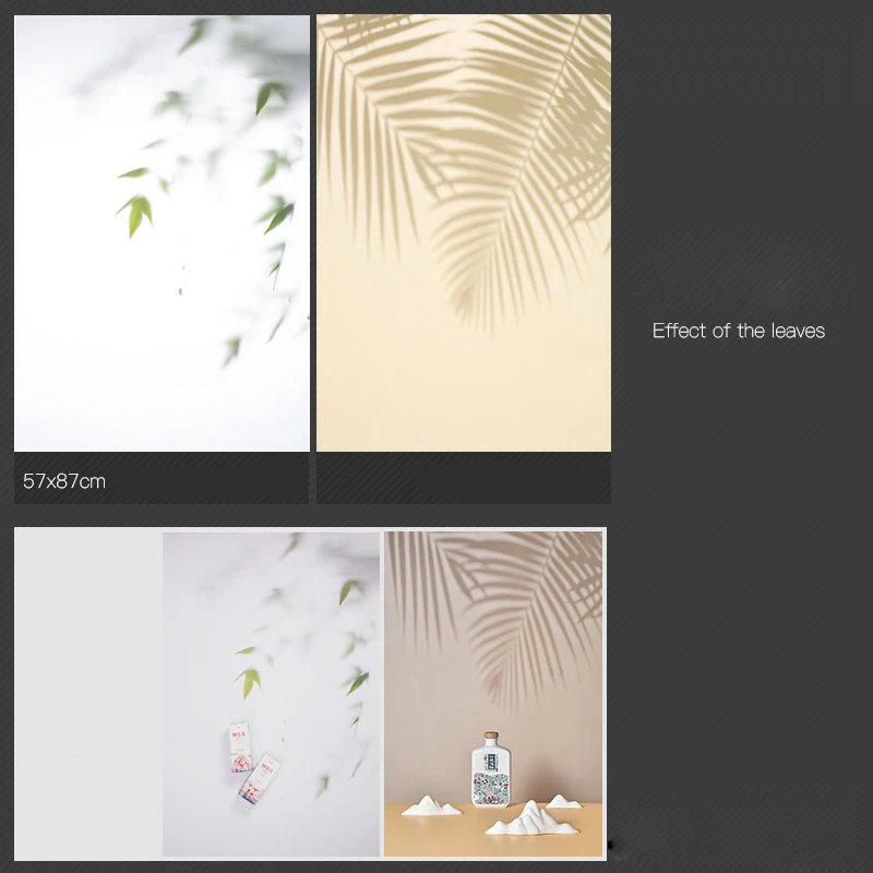 Size Lớn 57X87CM 3D In Lòng Bàn Tay Bóng Nắng Cửa Sổ Nước Mặt Hai Tường Trắng Nền Cho Camera ảnh Phòng Thu