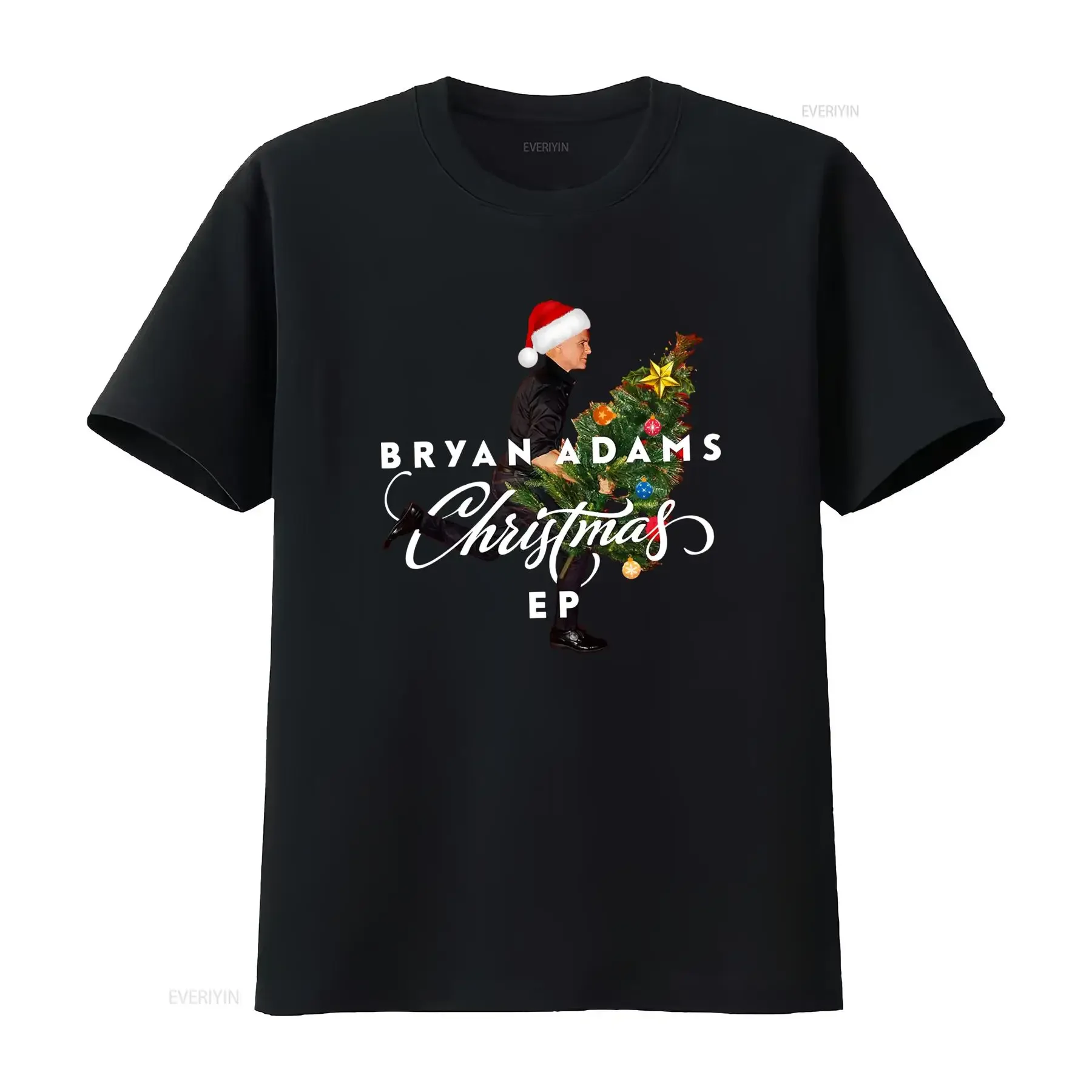 Bryan Adams Christmas EP T Shirt for Fans Festive Design All Sizes S 5XL vintage Washed Soft Stretched homme